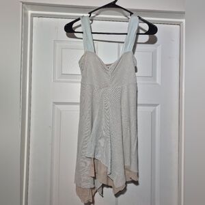Vintage Guess White and Cream Textured Top
